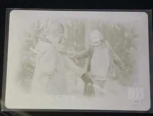 Topps The Walking Dead 2016 Morgan Jones Cyan Printing Plate 1/1 Series 5 - Picture 1 of 6