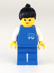 Lego Mini Figure Minifigure TV002 Small TV logo Classic town - Picture 1 of 4