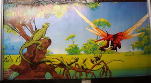 Roger Dean Osibisa Woyaya Big O Poster Fantasie Kunst Eidechse Elefant 16x32 1972 - Bild 1 von 22