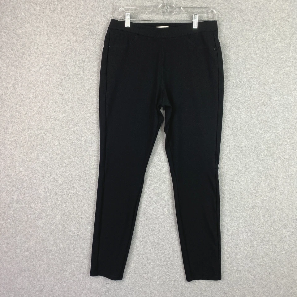 LC Lauren Conrad Pants Womens L Black Pull On Mid Rise Jegging Stretch Casual - Image 1 of 4