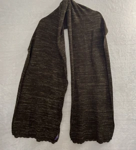 Curations Scarf Shawl Womans One Size Geometric Brown Polyester Blend - Picture 1 of 7