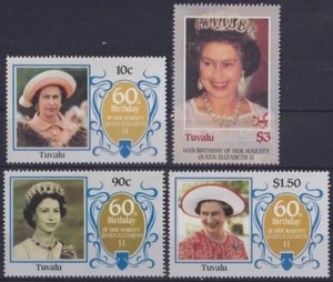 F-EX56386 TUVALU MNH 1986 60º CUMPLEAÑOS DE LA REINA ISABEL II. - Imagen 1 de 1