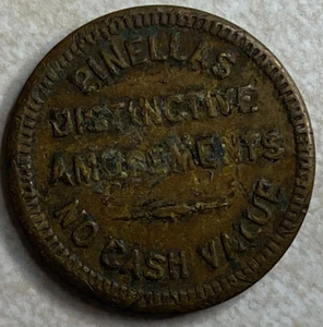 Pinellas Distinctive Amusements FL Game Slot Arcade Trade Token T3811 - Picture 1 of 5