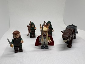 LEGO The Hobbit Lord Of The Rings Trainduil Mirkwood Elf  Minifigure Lot + Warg