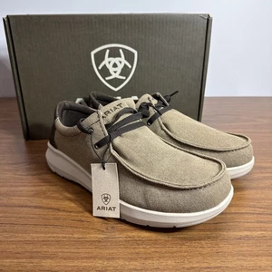 ARIAT Hilo Freizeit Slipper Schuhe Herren Größe 10 EE Hellbraun/Hirschkopf 10050945 - Bild 1 von 13