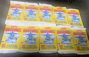 10 Packs Score 1990 Baseball Cards (160 cards +trivia cards) ~Great price... - Picture 1 of 2