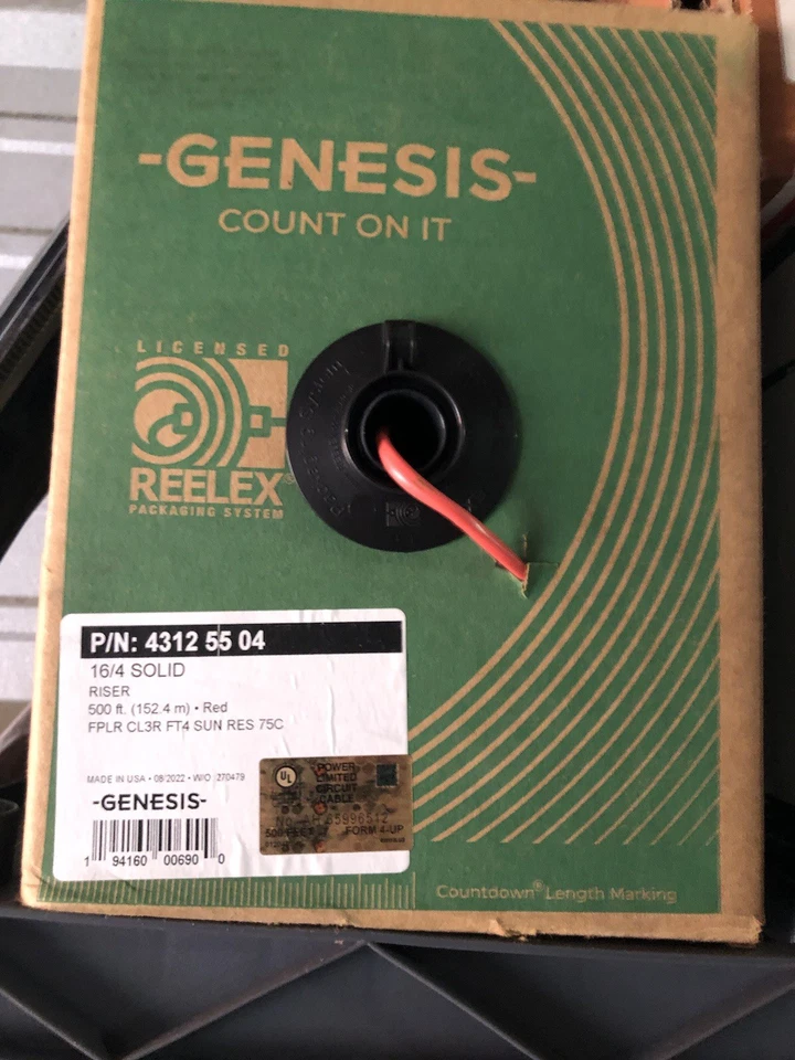 FPLR 16/4 solid wire unshielded 43125504 GENESIS brand  - Image 1 of 1