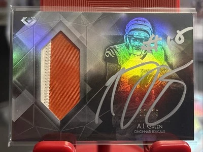 2015 Topps Diamond AJ Green 2 Color Patch Auto 68/75 Bengals - Image 1 of 2