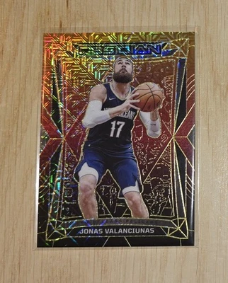 23-24 Obsidian Jonas Valanciunas #92 Electric Etch Molten Mojo 1/10 1st Of Print - Image 1 of 4
