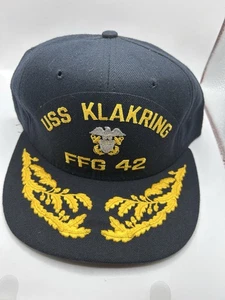 Gorra de béisbol USS Klakring FFG-42 talla única cierre a presión H-70c - Imagen 1 de 3