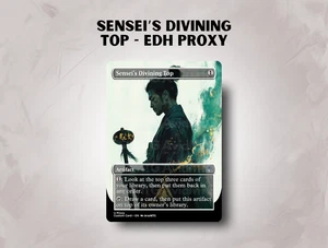 Sensei's Divining Top - Poster Art - Custom Magic: The Gathering Card - Picture 1 of 9