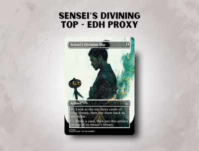 Sensei's Divining Top - Poster Art - Custom Magic: The Gathering Card - Image 1 of 4