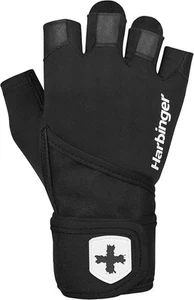 Harbinger Pro Wristwrap Gloves 2.0 10526 Weightlifting Unisex M Black SRT249 - Picture 1 of 12