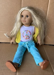 American Girl DOLL 18" Blonde Brown Eyes Doll - Picture 1 of 5