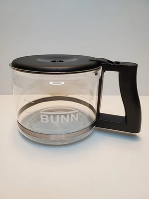 Cafetera Bunn 10 tazas olla de vidrio de repuesto tapa de plástico negro Foto 1 de 4