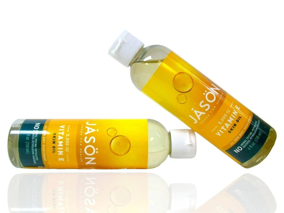 (Pack de 2) Jason 5.000 UI Aceite de vitamina E para la piel 4 oz. Cuerpo total sin pruebas en animales Foto 1 de 4