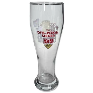 VFB STUTTGART DFB POKAL SIEGER 2025 Bierglas Berlin Weizenbier-Glas Pokalsieger - Picture 1 of 2