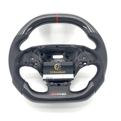 Volante de fibra de carbono personalizado para Chevrolet Corvette C7 z06 z51 2014-2019 Foto 1 de 4