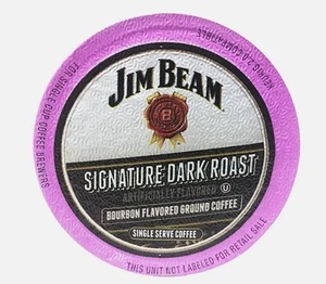 72 ct - Jim Beam Signature Dark Roast Bourbon Flavored Single Serve Coffee Cups - Picture 1 of 1