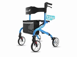 Planet Walk Deambulatore Deambulatore Super Leggero con Sedile Blu, Ruota 300lb 8" - Foto 1 di 7