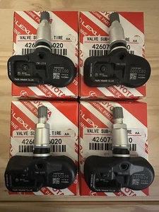 4pc 42607-06020 42607-52020 TPMS TIRE PRESSURE SENSOR PMV-C010 For Toyota Lexus - Picture 1 of 3