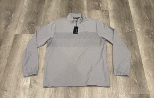 Travis Mathew Iceland High 1/4 Zip Pullover Heather Sleet Stretch Herren M Neu mit Etikett - Bild 1 von 11