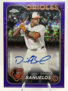 2024 Topps Chrome Update #AC-DB David Bañuelos Autographs Purple Speckle #/299 - Picture 1 of 2