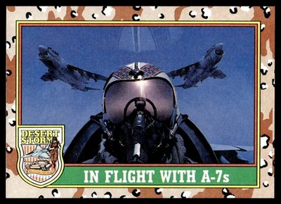 1991 Topps Desert Storm In Flight With A-7s USA #80 - Image 1 of 2