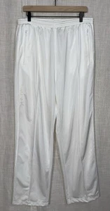 03 Vintage New Y2K Adidas 3D 91074 Track Pants Men’s XL White Zip Pocket - Picture 1 of 9