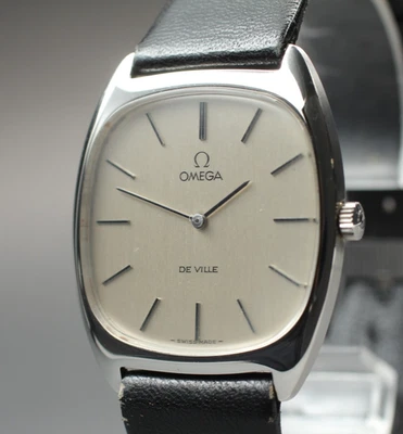 De colección 1977 [casi como nuevo/papel] Omega De Ville Cal.625 cuerda manual plata para hombre Foto 1 de 4