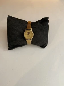Olympic Games Kodak Official Souvenir Watch Women's Gold Tone Nice Band Works - Picture 1 of 5