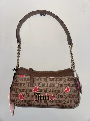 Juicy Couture I Heart Juicy Bolso de Hombro Cartera - Chino Castaño Foto 1 de 4