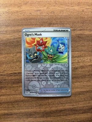 💎Ogre's Mask - 118/131 - Pokemon TCG Prismatic Evolutions - NM - Reverse Holo - Image 1 of 2