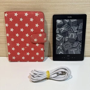 Amazon Kindle 4th Gen D01100 Black | Wi-Fi | E-Ink Display | Tested | Works Well - Picture 1 of 7