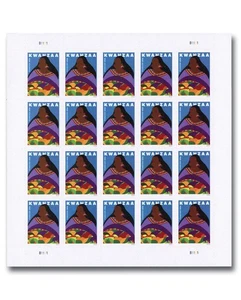 Kwanzaa Forever Stamps Pane Of 20 Scott #5141 + 1 FDC & 1 DCP envelopes. MNH - Picture 1 of 2