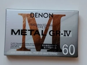 Denon Metal GR-IV 60 Tape Cassette SEALED Japan Market - Bild 1 von 6