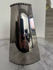 Vintage Michael Aram Molten Series Silver Bud Vase Signed Modern Design 7 1/4" - Picture 1 of 12