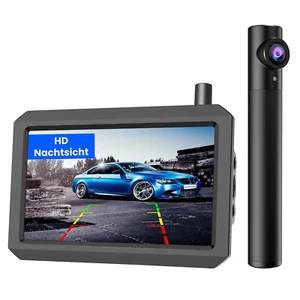 AUTO-VOX Kabellos Rückfahrkamera mit 5" Monitor LKW SUV Funk Rückseiten Kamera - Bild 1 von 8