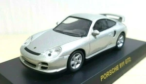 1/64 Kyosho 2002 PORSCHE 911 996 GT2 SILVER diecast car model - Picture 1 of 3
