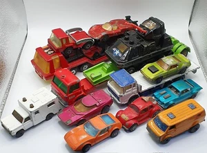 LOTE DE TRABAJO 13 X COCHES MATCHBOX DE COLECCIÓN USADOS JUEGO CAMIONES - Imagen 1 de 11