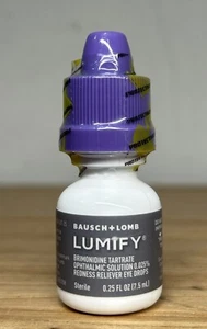 Bausch + Lomb Lumify Eye Drops 0.25 FL OZ. Exp. 8/26 - Picture 1 of 3