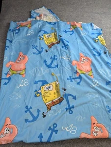 SPONGEBOB SQUAREPANTS Sheet Blue Full Size Flat  Nickelodeon All Over Print - Picture 1 of 4