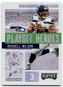 2018 PANINI PLAYOFF HEROES RUSSELL WILSON SEATTLE SEAHAWKS #2 - Picture 1 of 2
