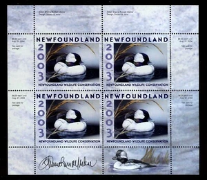 REMARQUE - 2003 Newfoundland - S/S of 4 - by: Sherrie Russell Meline - Picture 1 of 1