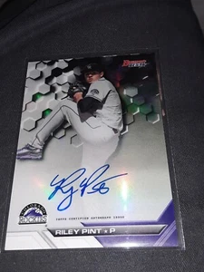 Riley Pint auto SP 2016 Bowman Best Colorado Rockies rookie - Picture 1 of 2