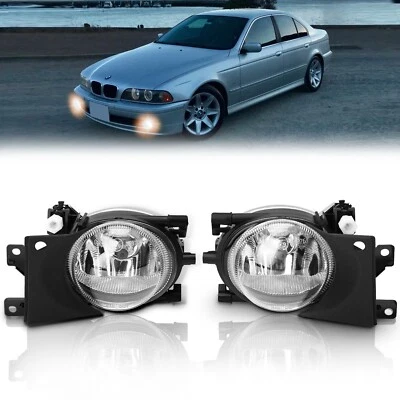 Fog Lights Compatible With 2001 2002 2003 BMW 525i 530i 540i H8 35W Clear Pair Foto 1 de 4