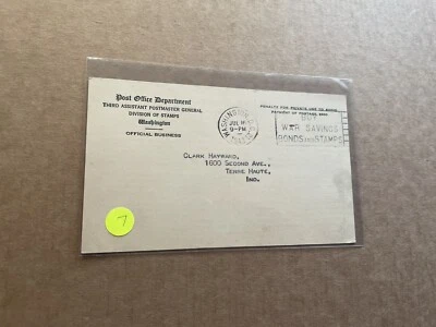 US 1943 Official Postal Card +New Issue (07) Overrun Countries #912 Luxembourg - Image 1 of 2