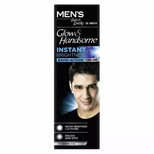 FAIR & LOVELY IS NOW GLOW & HANDSOME CREAM FOR MAN WHITENING FACE (3 PACK) - Picture 1 of 5