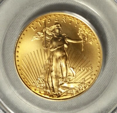 2008-W Gold Eagle Half Ounce, G$25. PCGS MS69 Burnished Die. .5oz AGW. B/C - Image 1 of 4