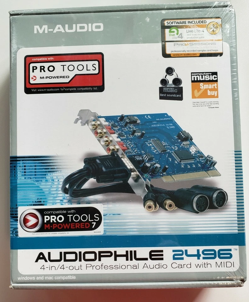 M-AUDIO AUDIOPHILE 2496 SOUND CARD (Sealed) - Image 1 of 4